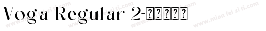Voga Regular 2字体转换